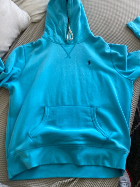 Ralph Lauren Other - Ralph Lauren baby blue Pullover Hoodie with Embroidered Pony. Dry cleaned only